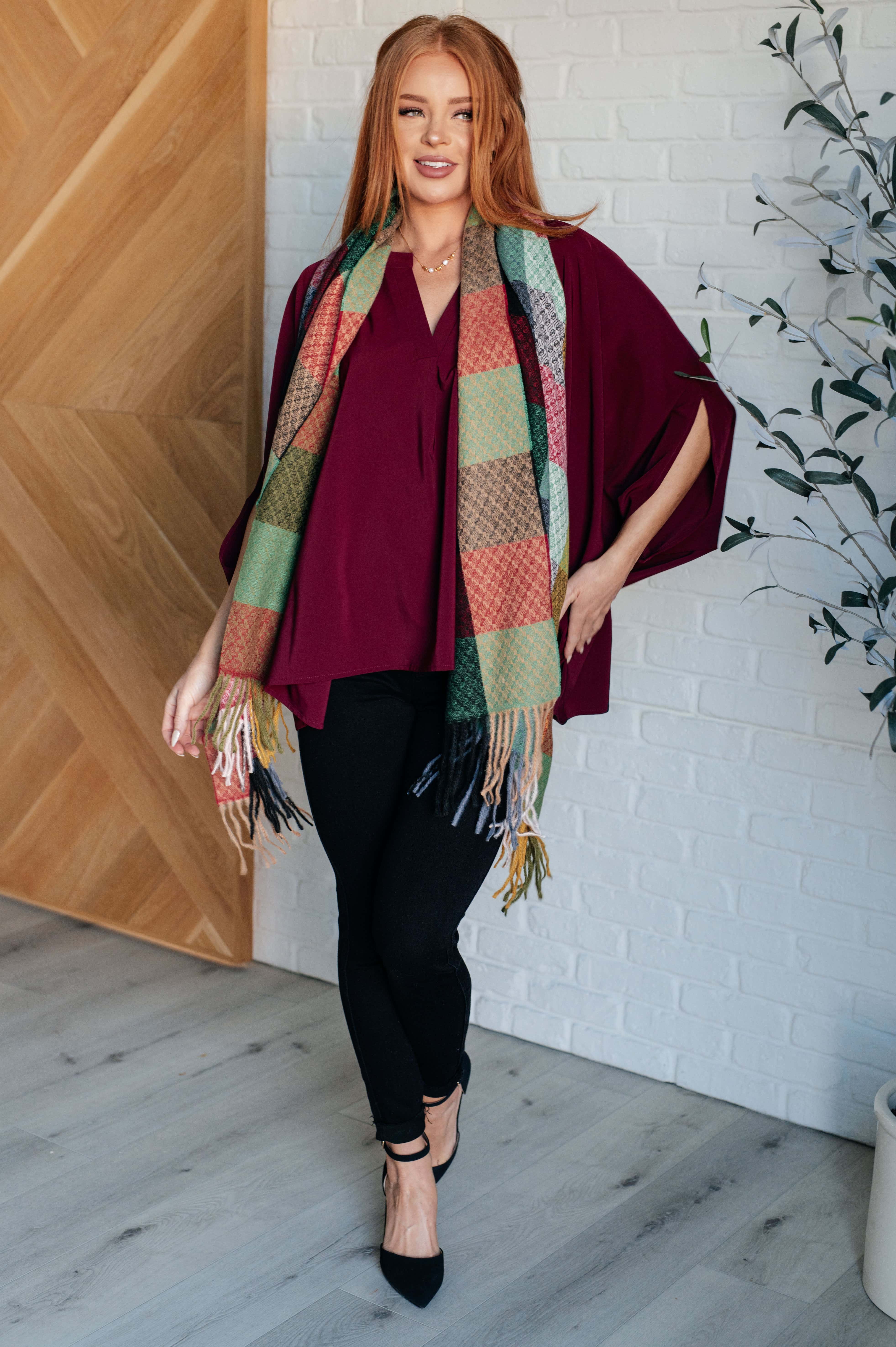 Universal Philosophy Blouse in Wine Blouses Ave Shops- Tilden Co.