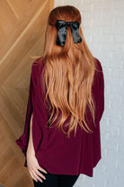 Universal Philosophy Blouse in Wine Blouses Ave Shops- Tilden Co.