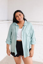 Unwavering Confidence Blouse in Light Blue    Womens Ave Shops- Tilden Co.