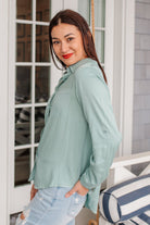 Unwavering Confidence Blouse in Light Blue    Womens Ave Shops- Tilden Co.