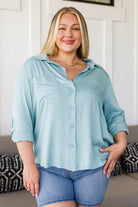 Unwavering Confidence Blouse in Light Blue    Womens Ave Shops- Tilden Co.