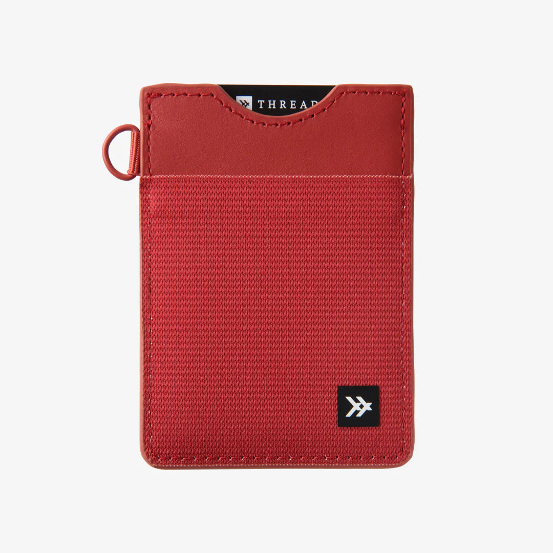 Thread Vertical Wallet Red Red   Tilden Co. LLC- Tilden Co.