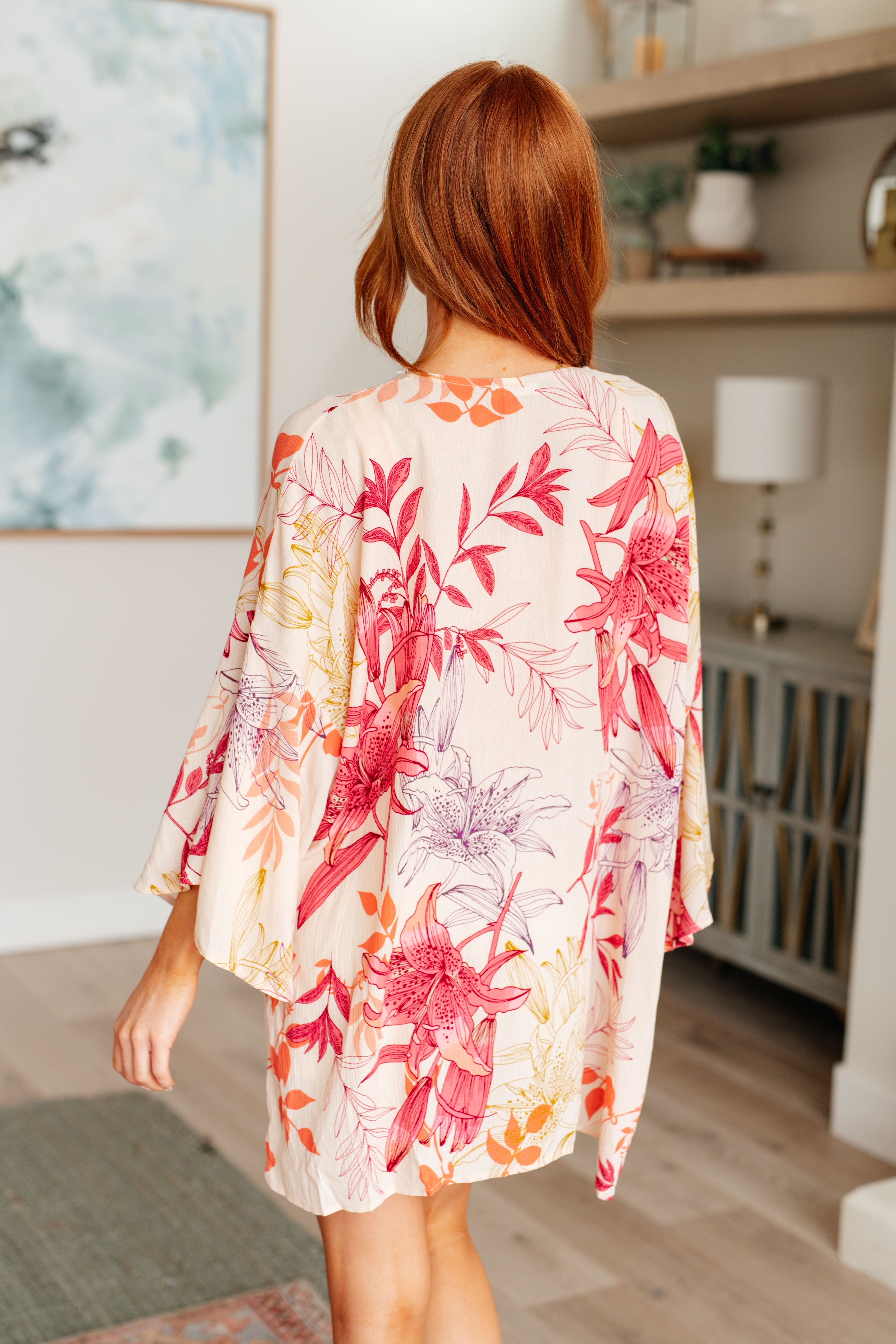 Vacay Season Bell Sleeve Kimono Cardigan Ave Shops- Tilden Co.