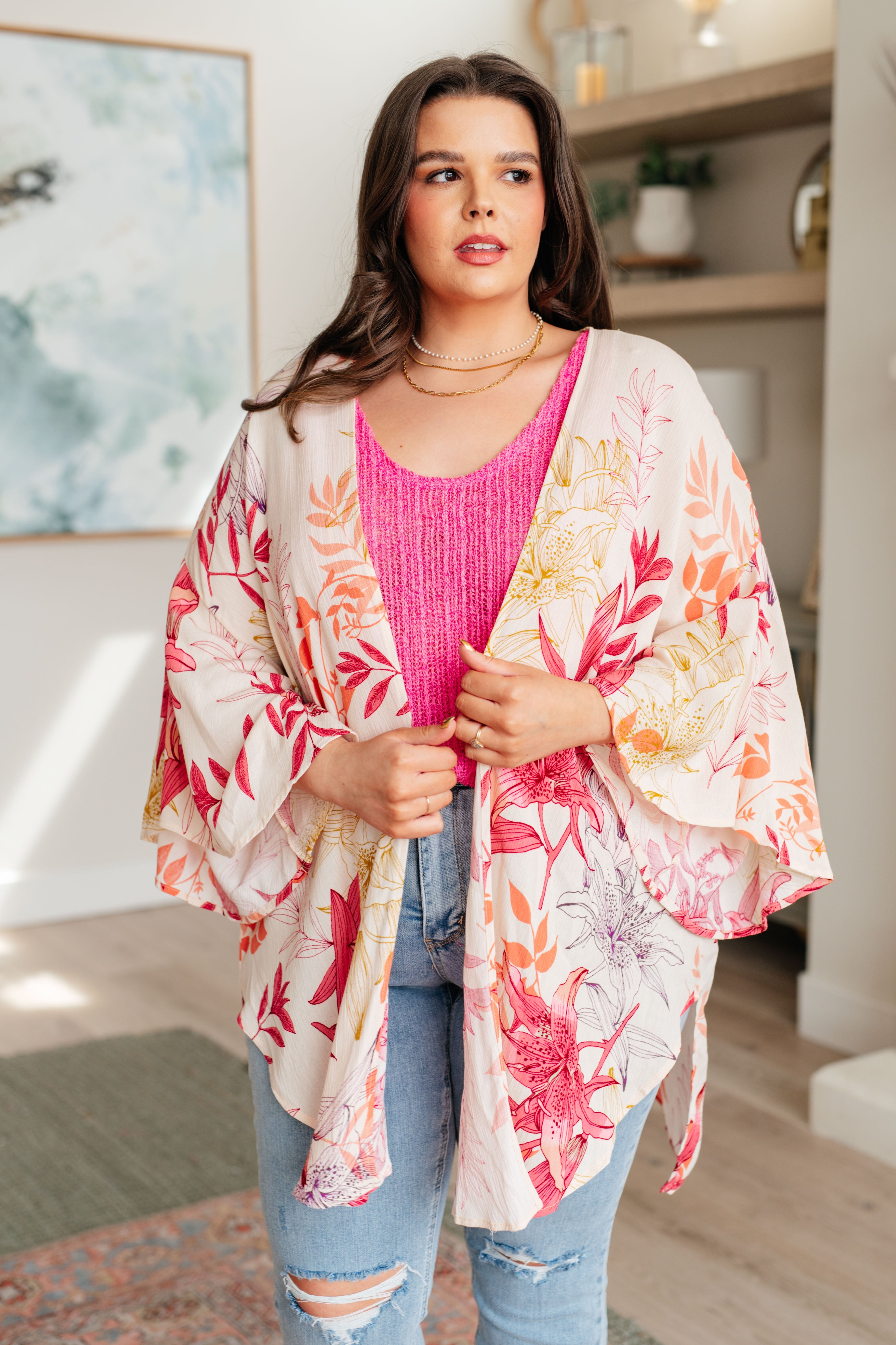Vacay Season Bell Sleeve Kimono Layers Ave Shops- Tilden Co.