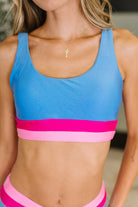 Venice Color Block Swim Top Swimwear Ave Shops- Tilden Co.