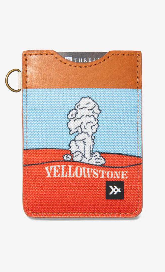 Yellowstone National Park Vertical Wallet    Wallets & Money Clips Thread- Tilden Co.