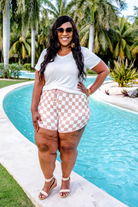 Checkered Drawstring Everyday Shorts Shorts Jess Lea- Tilden Co.