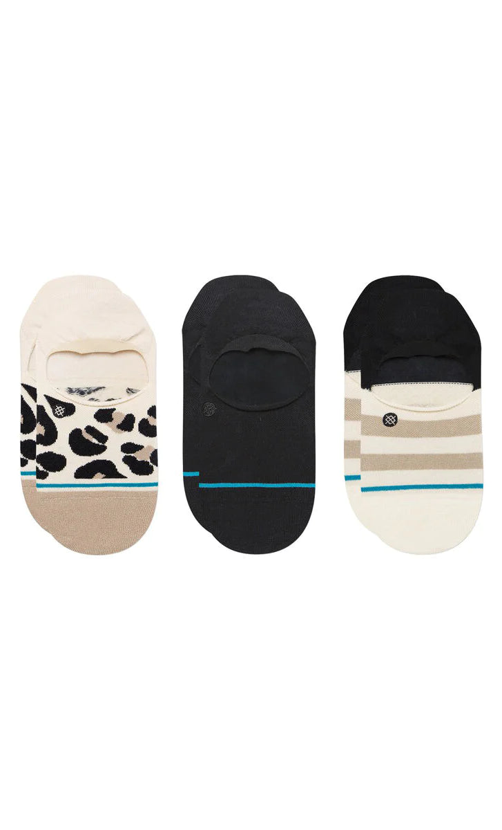 Stance Cotton No Show Socks 3 Pack Spot On Leopard Small (Men 3-5.5 / Women 5-7.5) Small (Men 3-5.5 / Women 5-7.5)  Socks Stance- Tilden Co.