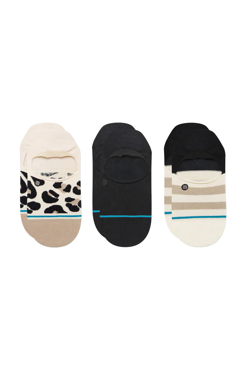 Stance Cotton No Show Socks 3 Pack Spot On Leopard Small (Men 3-5.5 / Women 5-7.5) Small (Men 3-5.5 / Women 5-7.5)  Socks Stance- Tilden Co.