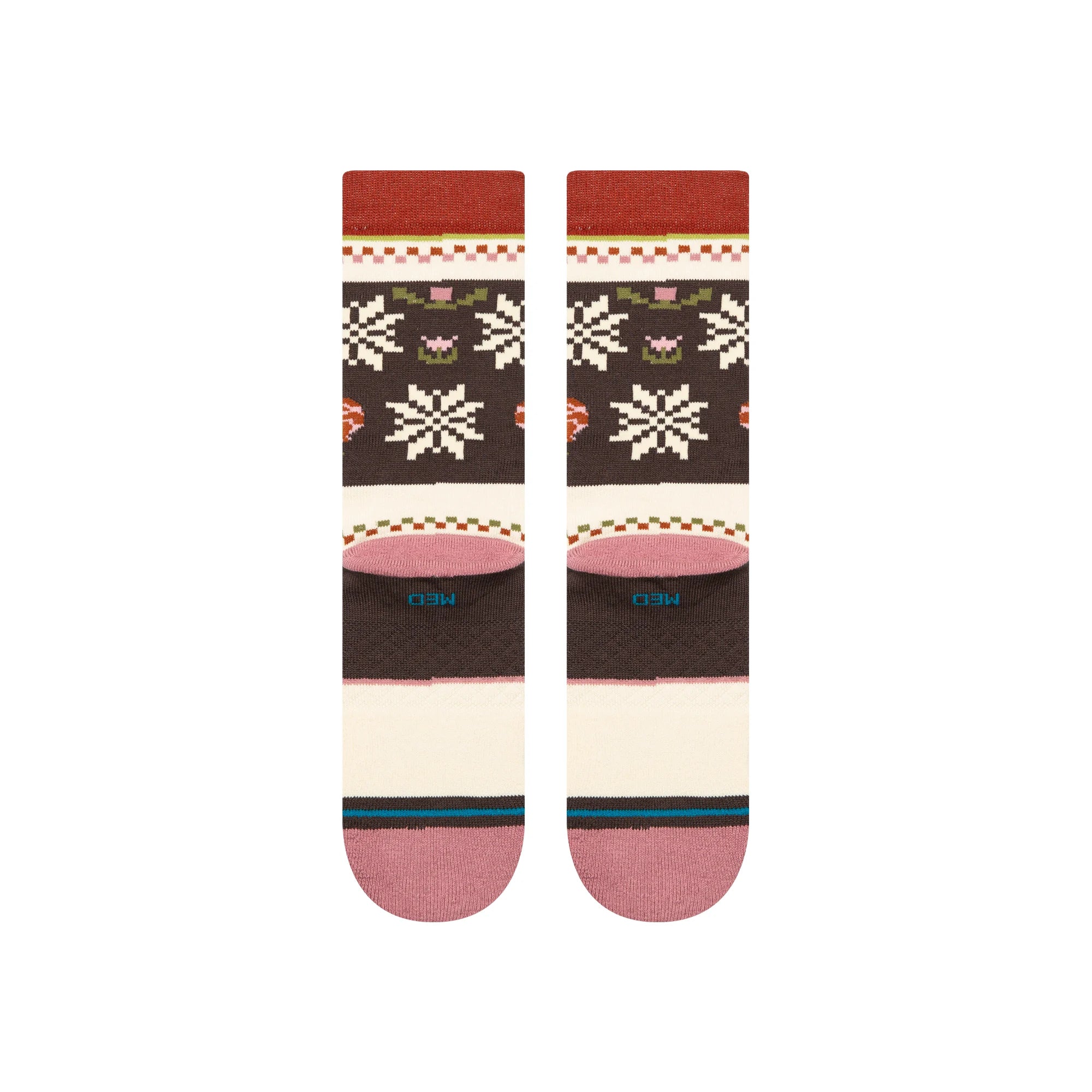 Cotton Crew Medium Cushion Socks - Mistling Toes    Crew Socks Stance- Tilden Co.