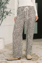 Wander Wild Leopard Drawstring Pants Womens Ave Shops- Tilden Co.