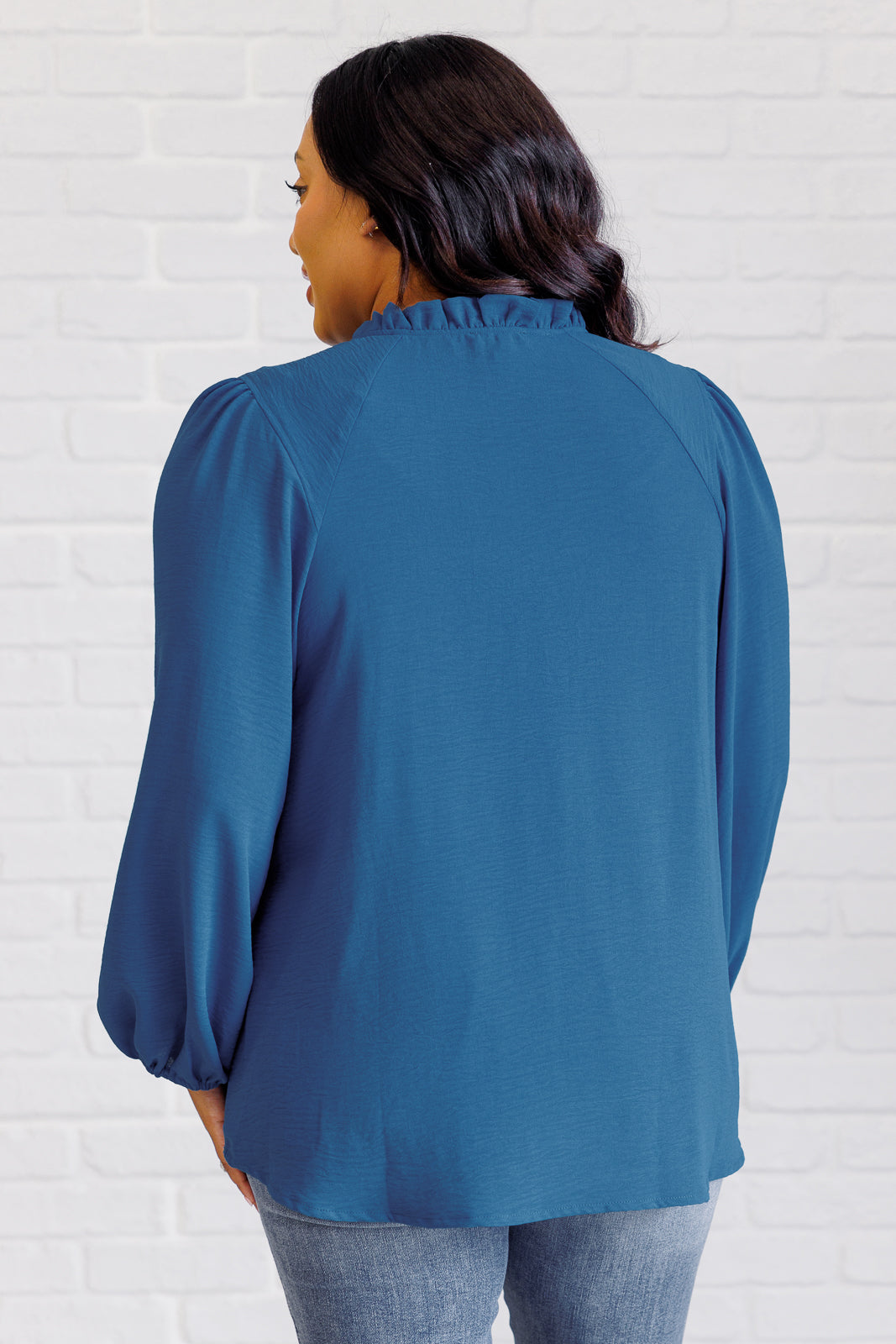 We Believe Keyhole Tie Detail Blouse Blouse Ave Shops- Tilden Co.