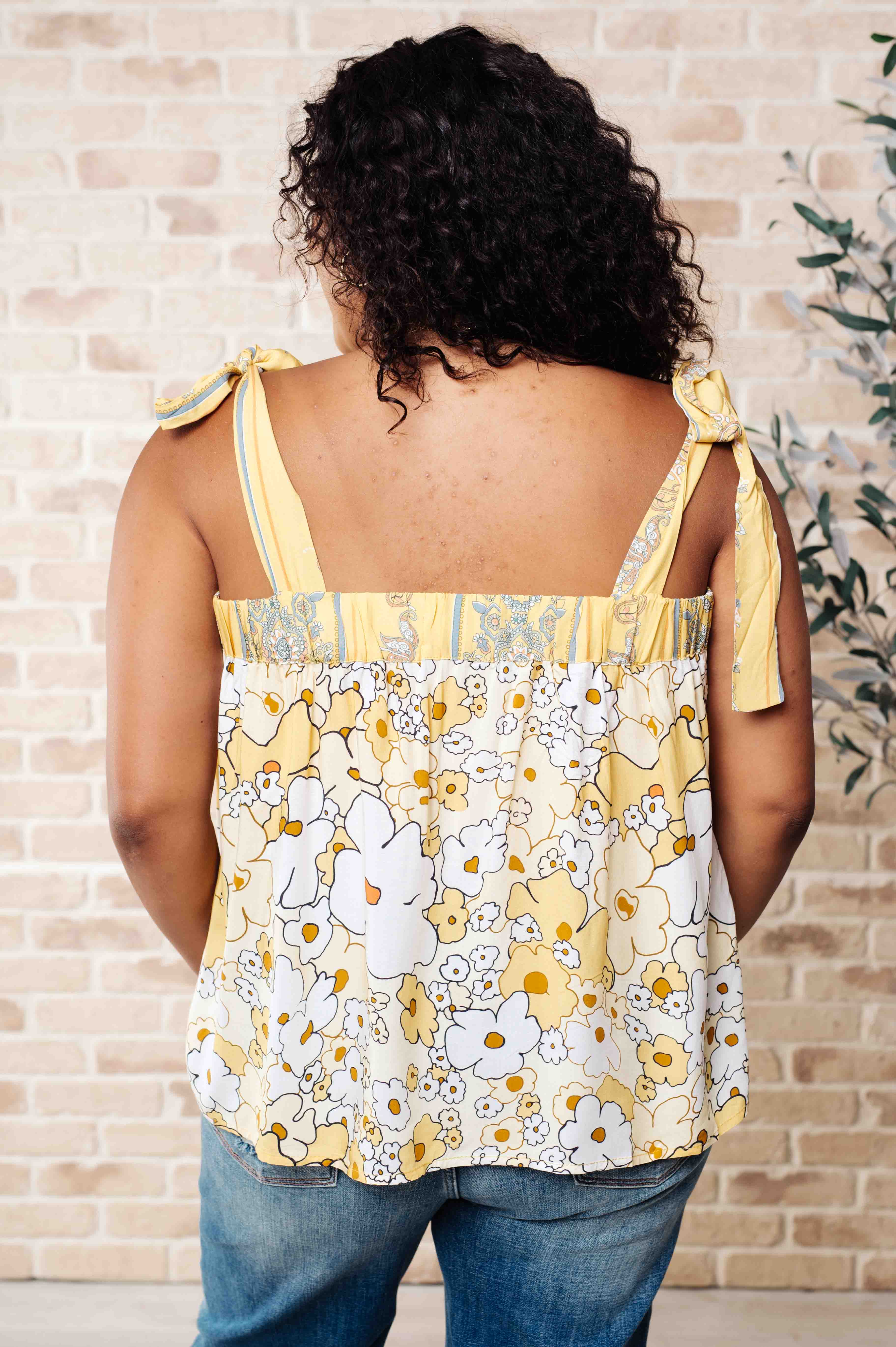 What's Happening Here Floral Tank Tops Ave Shops- Tilden Co.