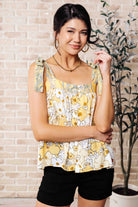 What's Happening Here Floral Tank Tops Ave Shops- Tilden Co.