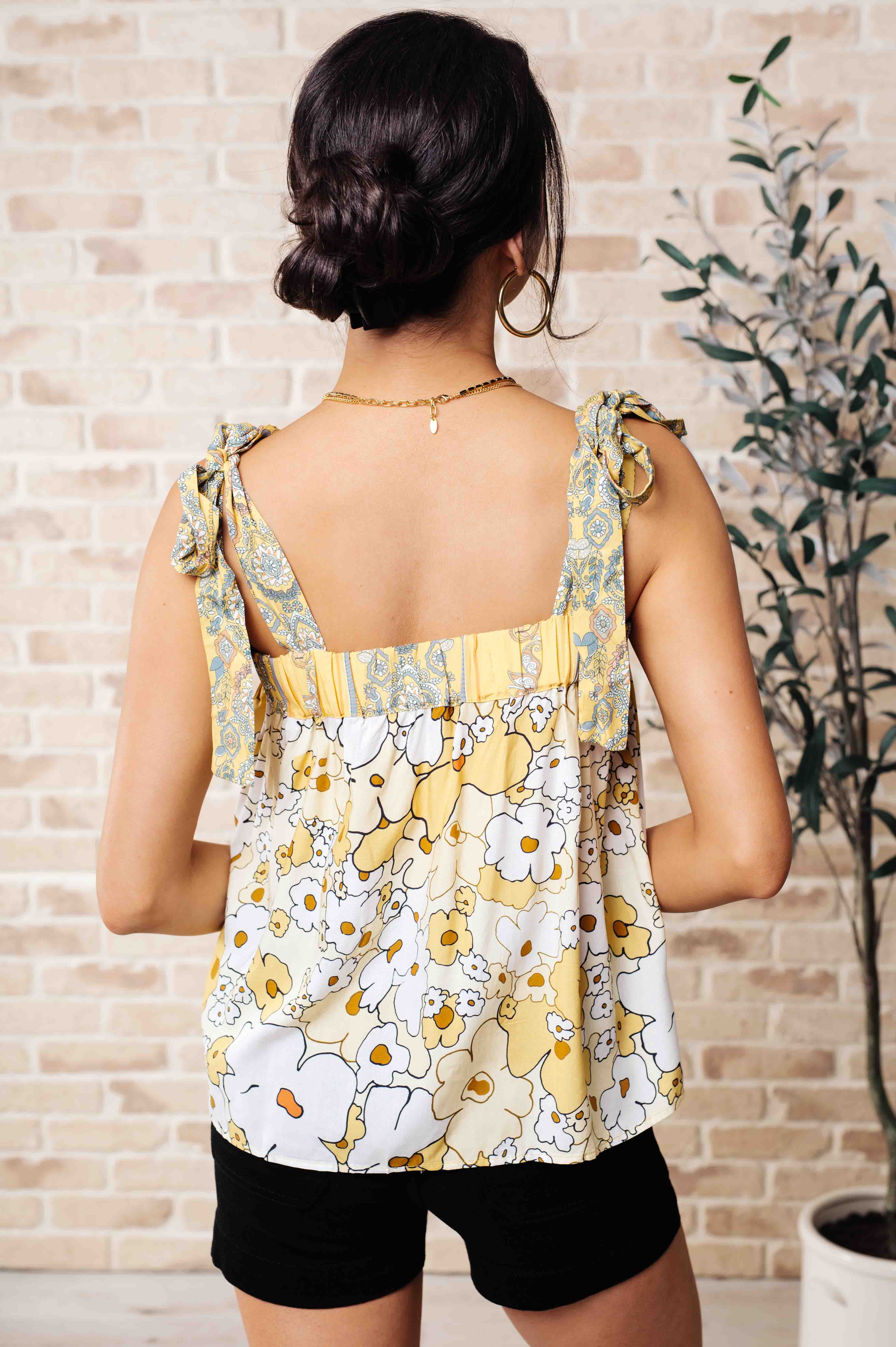 What's Happening Here Floral Tank Tops Ave Shops- Tilden Co.