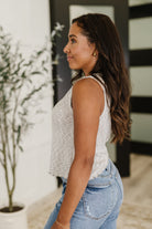What's the Plan Lettuce Hem Tank in Heather Grey Womens Ave Shops- Tilden Co.
