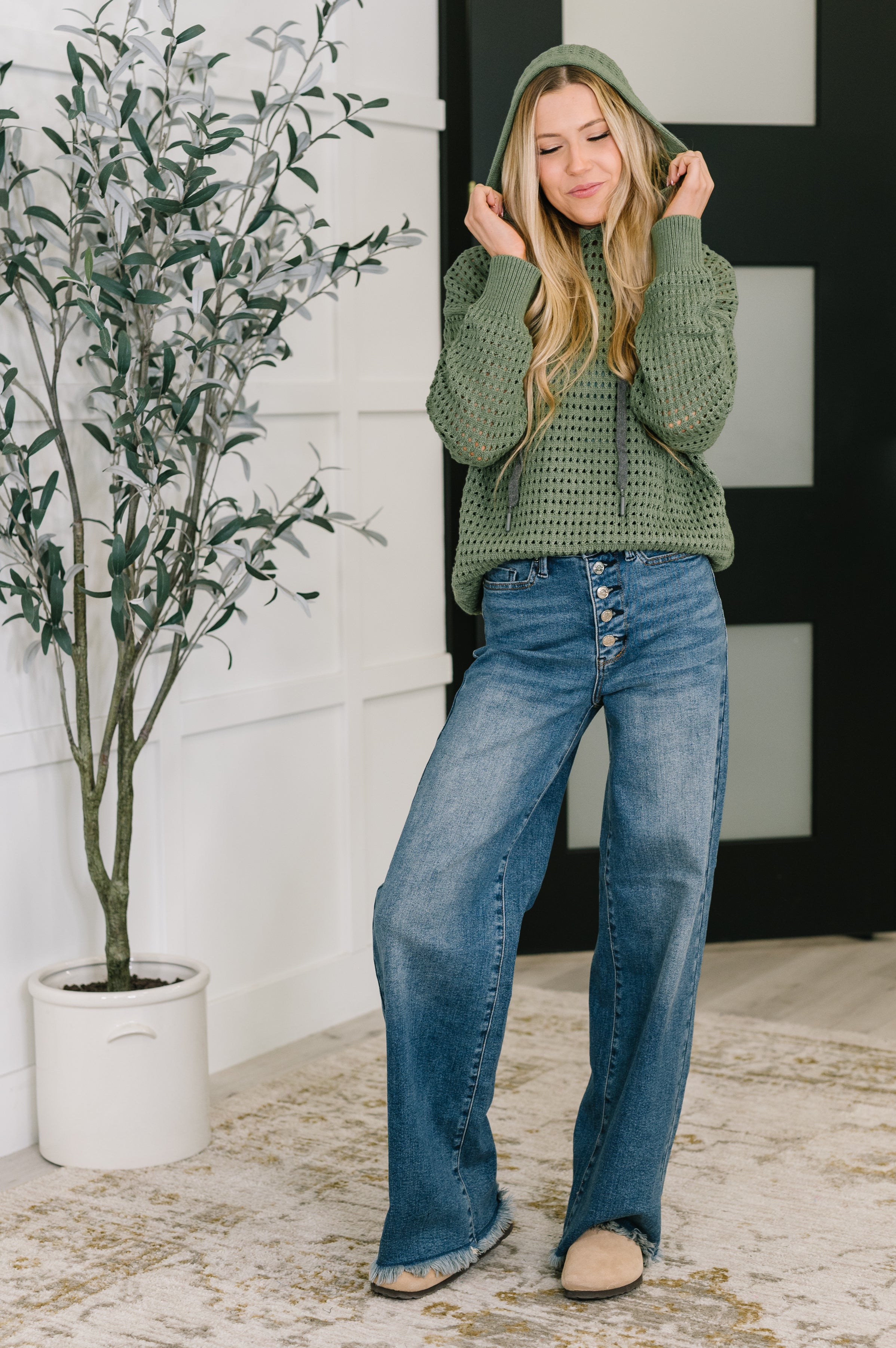 What a Catch Open Weave Pullover Womens Ave Shops- Tilden Co.