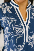 Wheels Are in Motion Puff Sleeve Floral Blouse Womens Ave Shops- Tilden Co.
