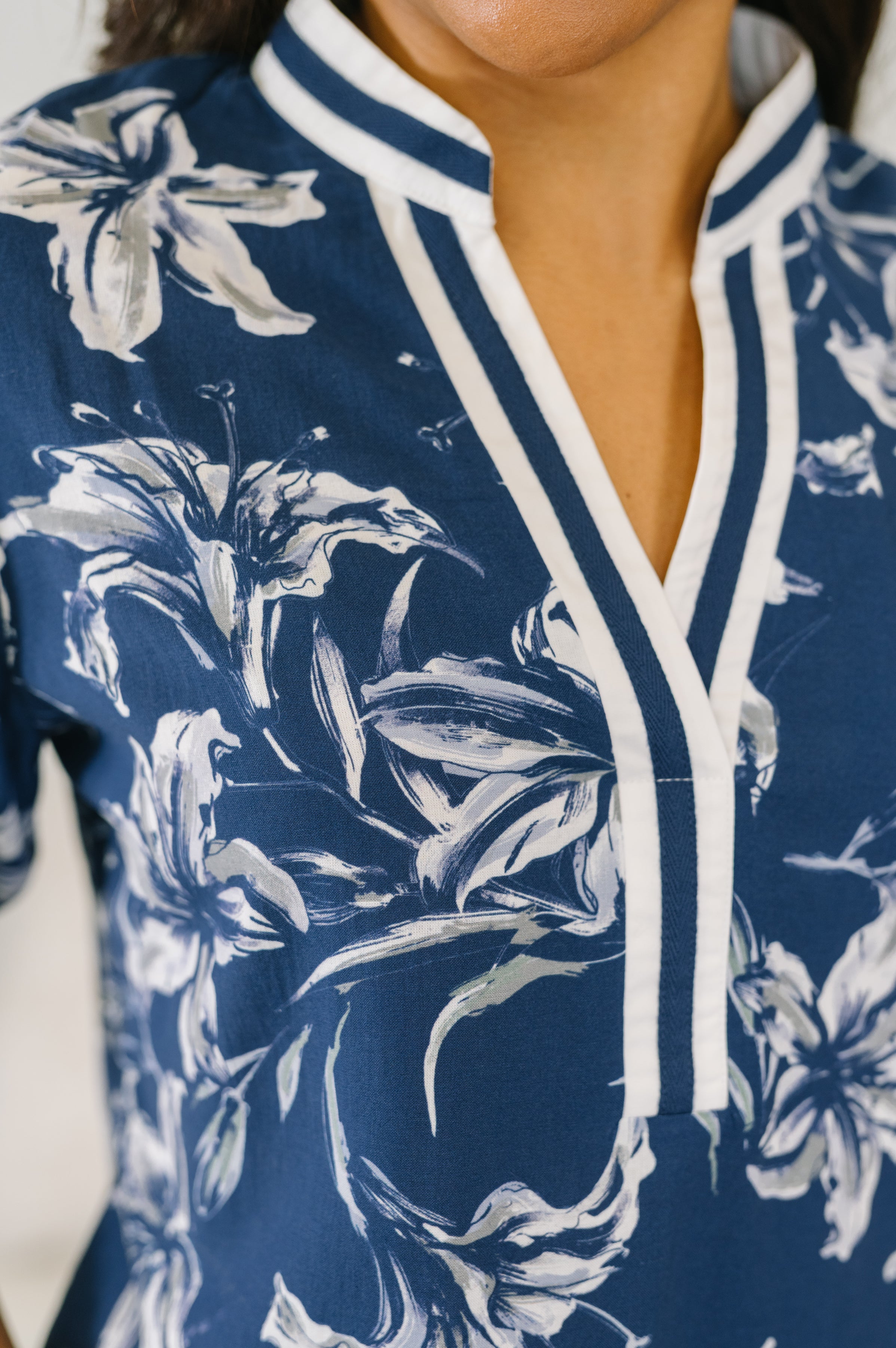 Wheels Are in Motion Puff Sleeve Floral Blouse Womens Ave Shops- Tilden Co.