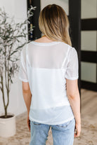 Which Choice Layered Mesh Top Womens Ave Shops- Tilden Co.