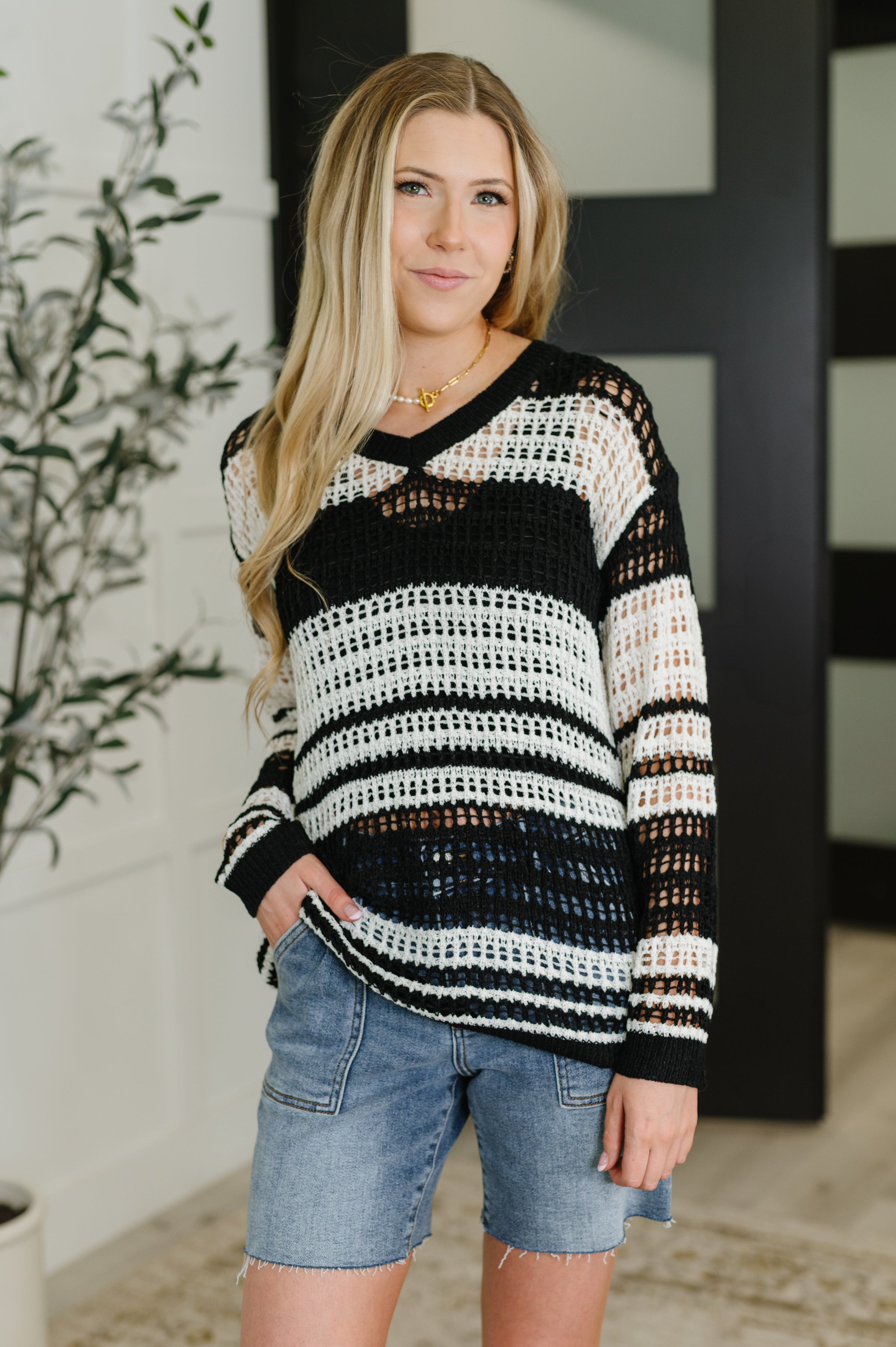 Whimsy Wears Well Net Layering Top Womens Ave Shops- Tilden Co.