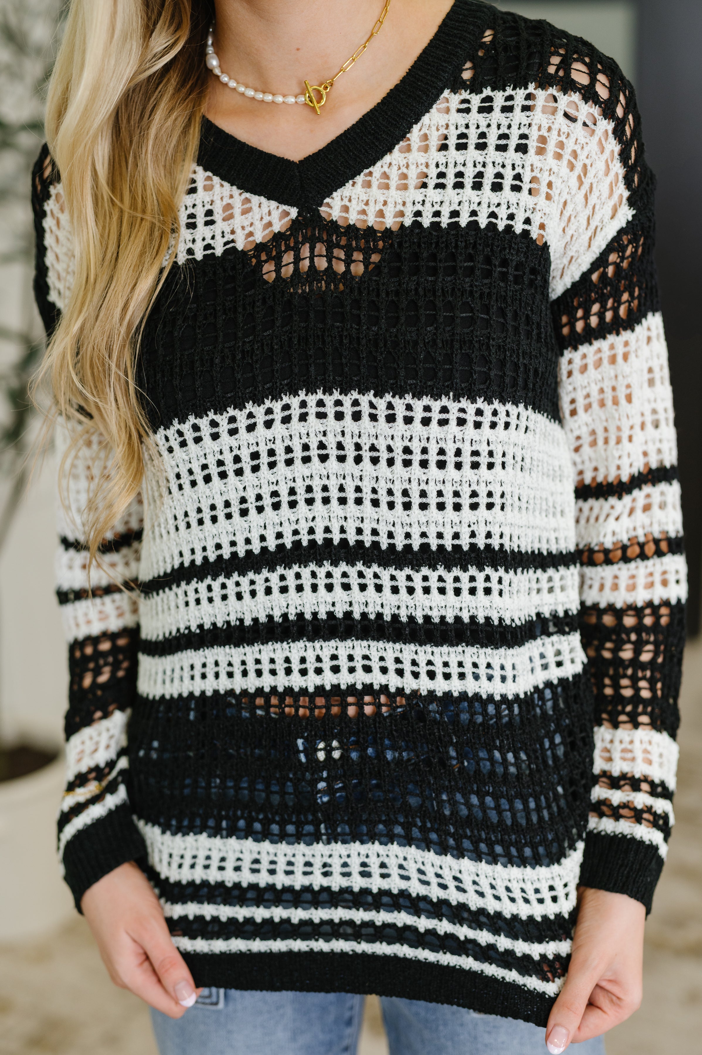 Whimsy Wears Well Net Layering Top Womens Ave Shops- Tilden Co.