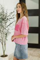 Who's That Girl Crochet Pocket T-Shirt Womens Ave Shops- Tilden Co.