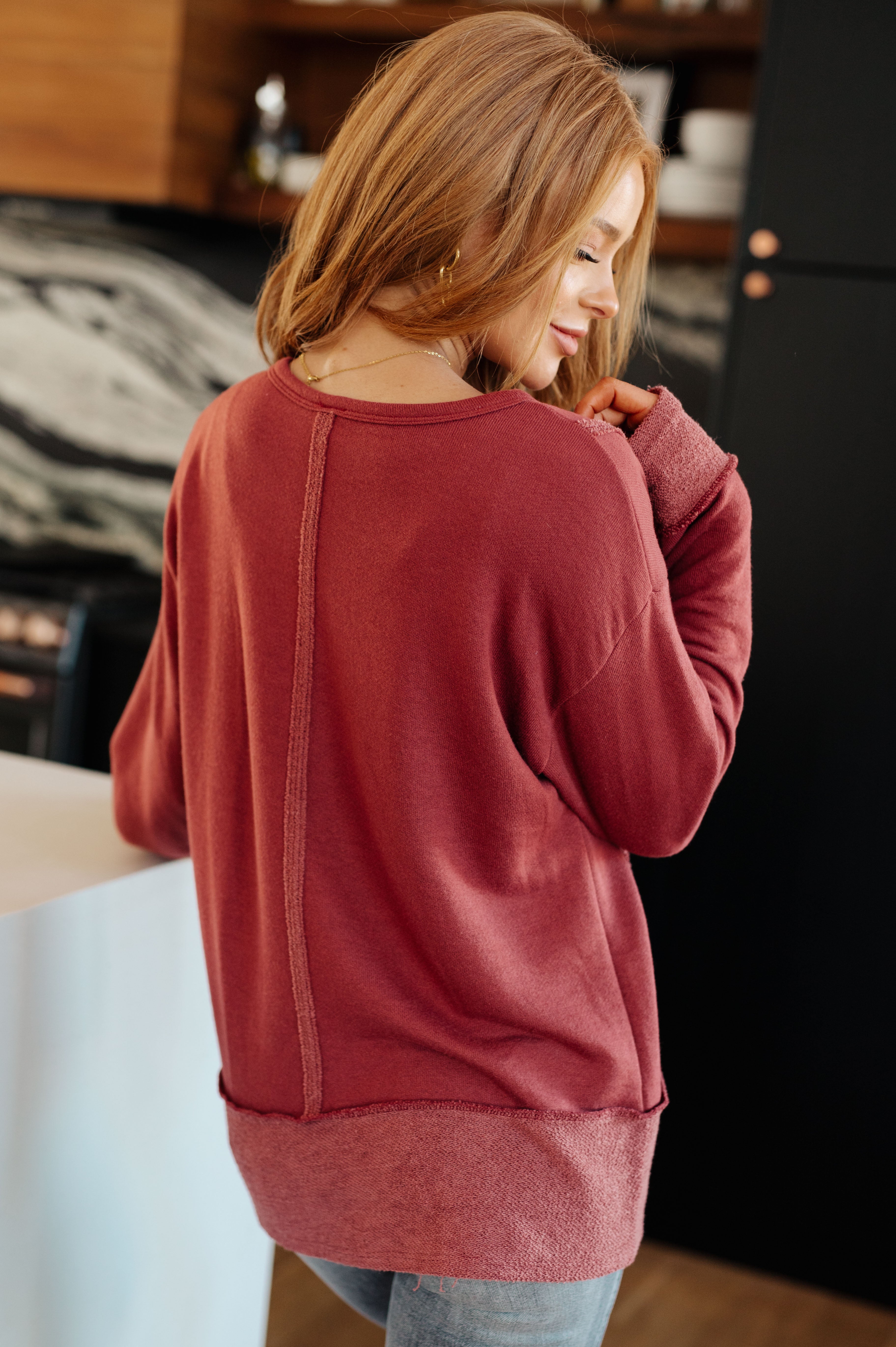 Why Don't You Pullover Womens Ave Shops- Tilden Co.