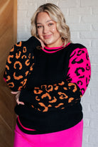 Wild About You Animal Print Sweater Tops Ave Shops- Tilden Co.