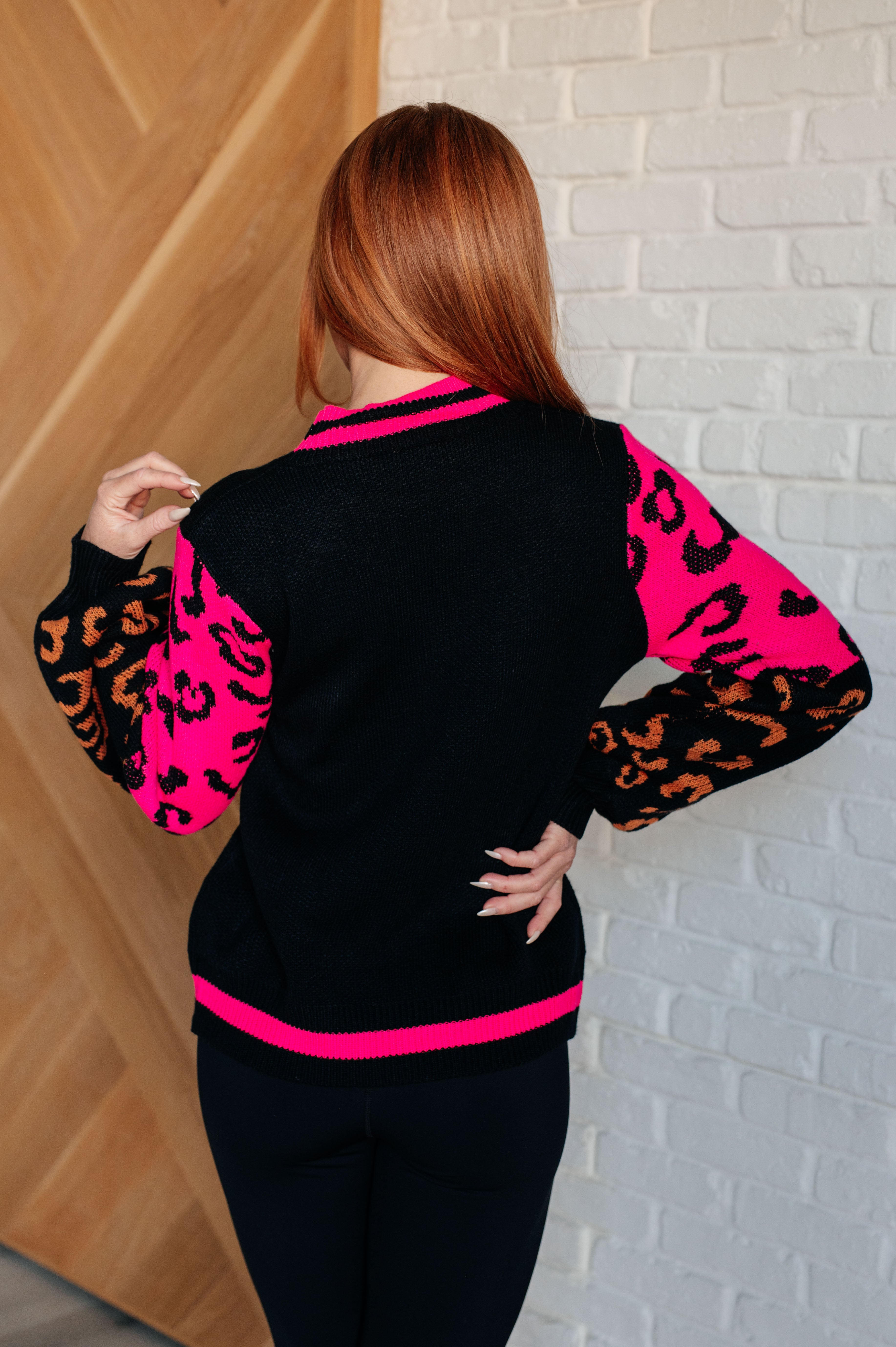 Wild About You Animal Print Sweater Tops Ave Shops- Tilden Co.