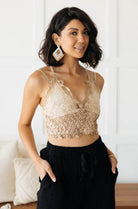 Live In Lace Bralette in Taupe    Tops Ave Shops- Tilden Co.