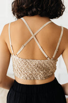 Live In Lace Bralette in Taupe    Tops Ave Shops- Tilden Co.