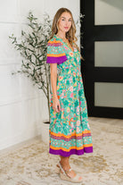 Wildflower Wish Gathered Tier Dress in Mint Womens Ave Shops- Tilden Co.