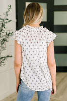 Willow Breeze Short Sleeve Blouse Womens Ave Shops- Tilden Co.