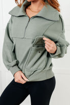 Winter is Coming Fleece Collared Pullover Tops Ave Shops- Tilden Co.