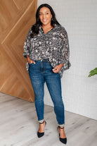 Work All Day Floral Top Tops Ave Shops- Tilden Co.