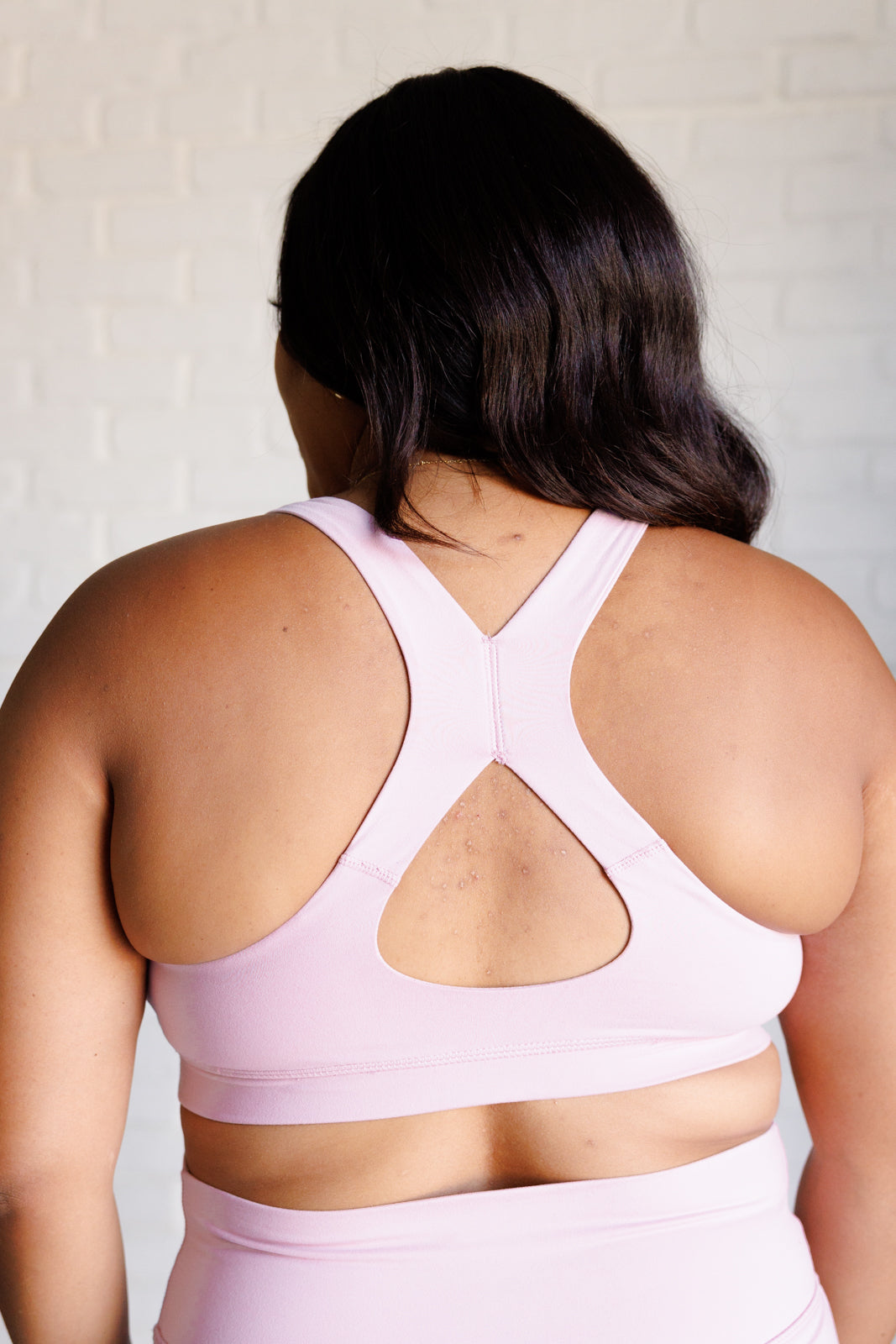 Working Out My Ego Cross Back Sports Bra in Mauve Peony    Athleisure Ave Shops- Tilden Co.