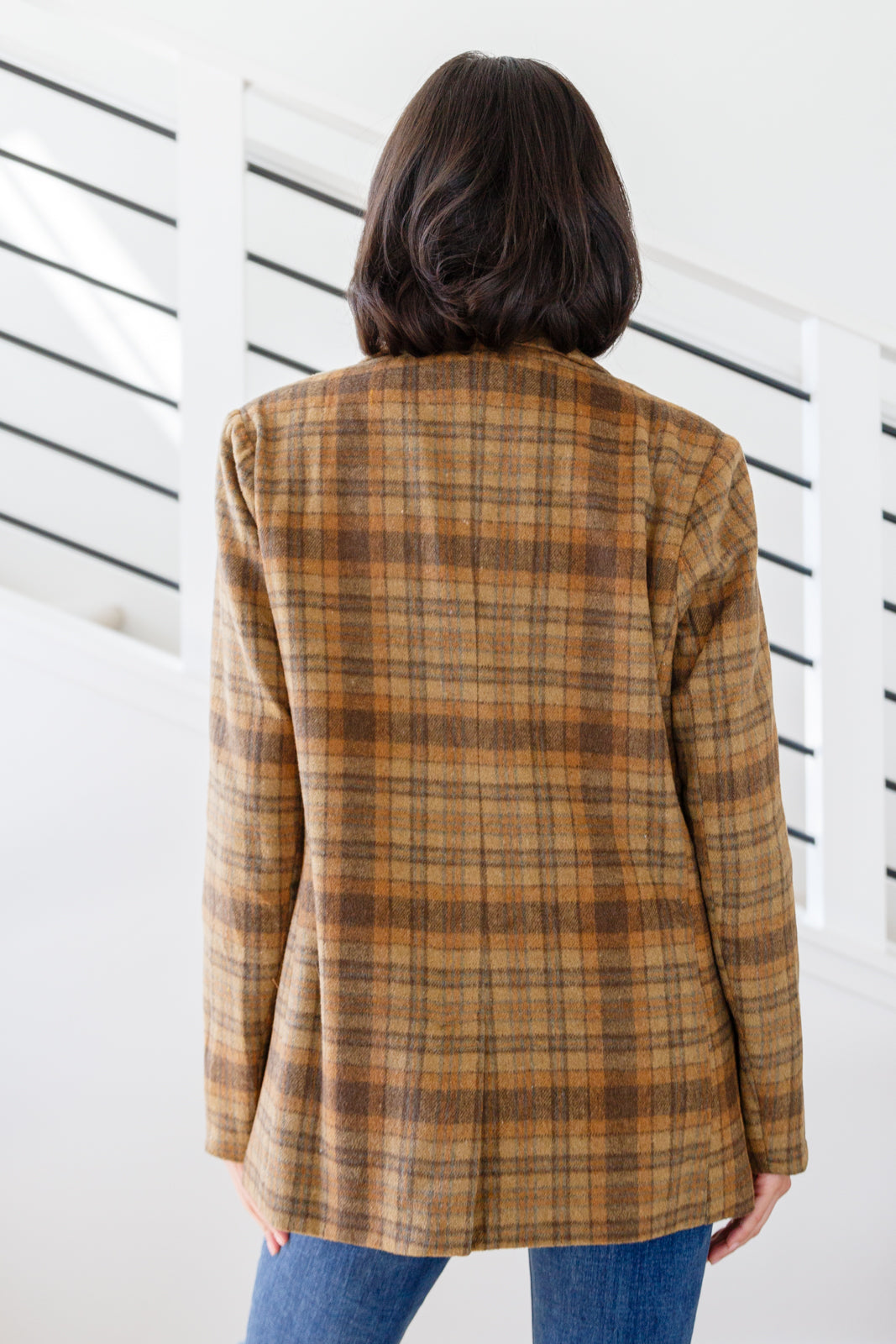 World Class Plaid Blazer Layers Ave Shops- Tilden Co.