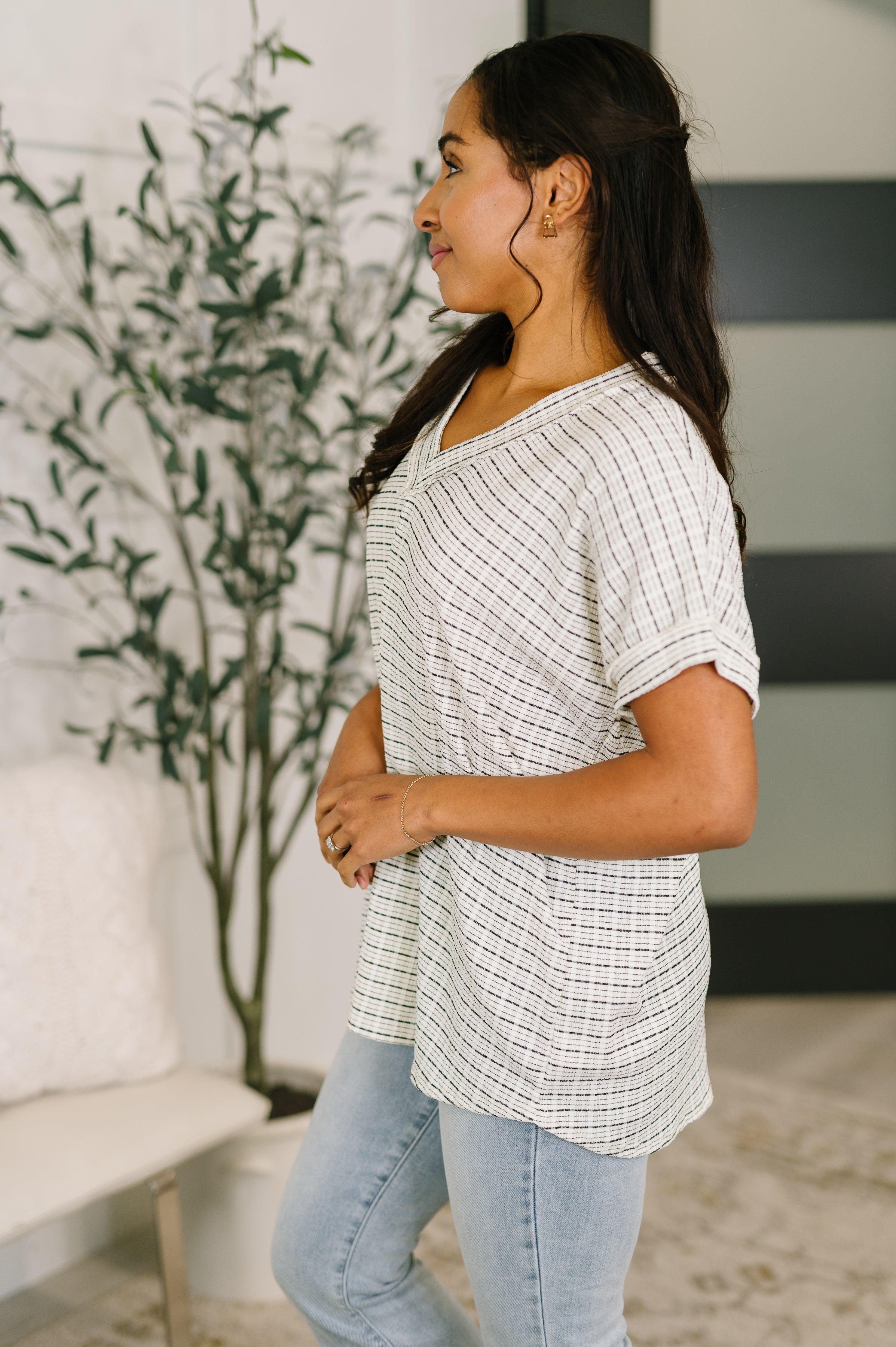 You Just Get It V-Neck Top T-Shirt Ave Shops- Tilden Co.