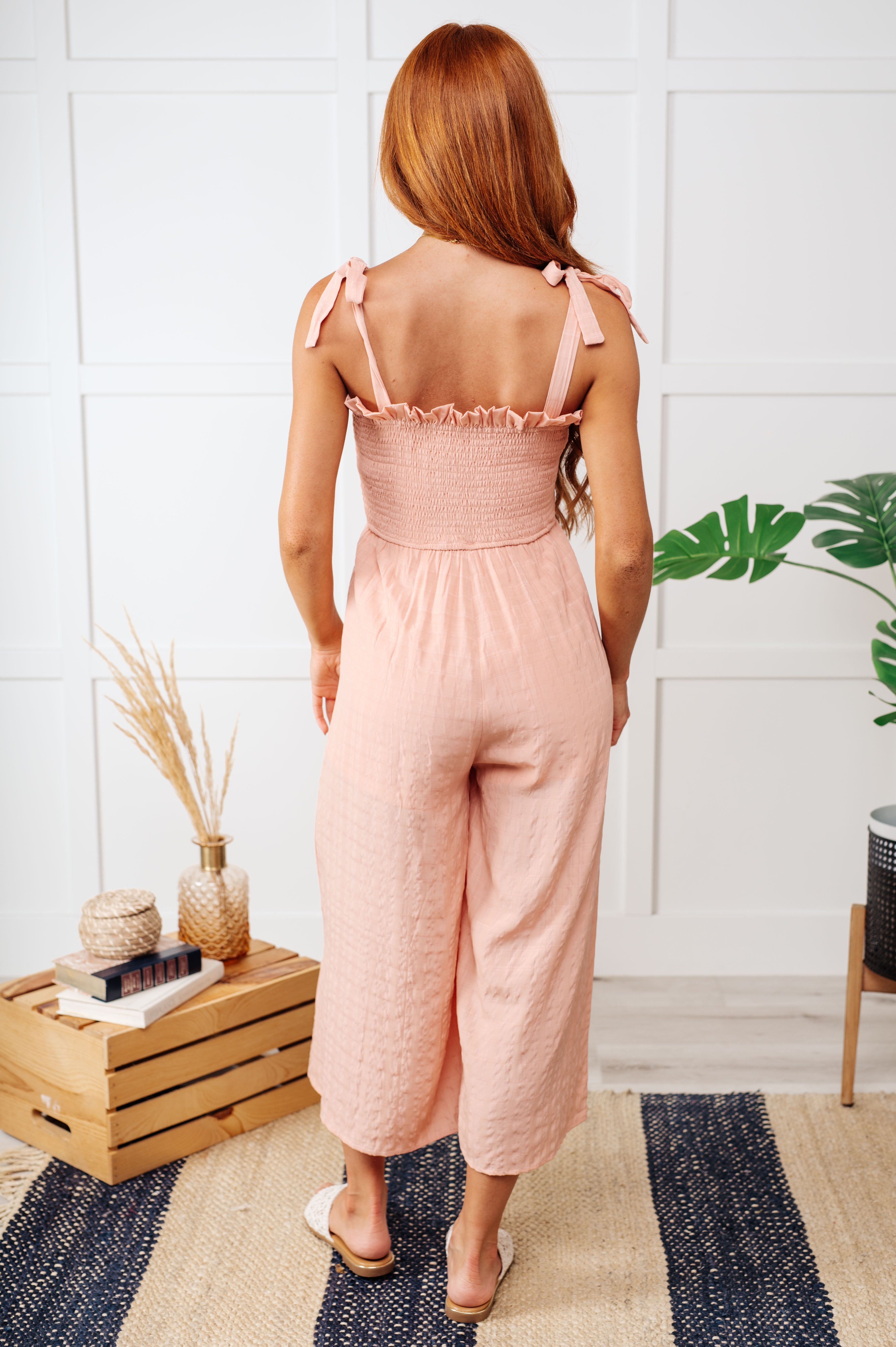 You Swoon, You Sigh Ruffle Neckline Jumpsuit    Jumpsuits & Rompers Ave Shops- Tilden Co.