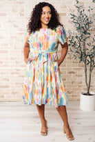 Young, Wild & Free Round Neck Dress Knee Length Dress Ave Shops- Tilden Co.