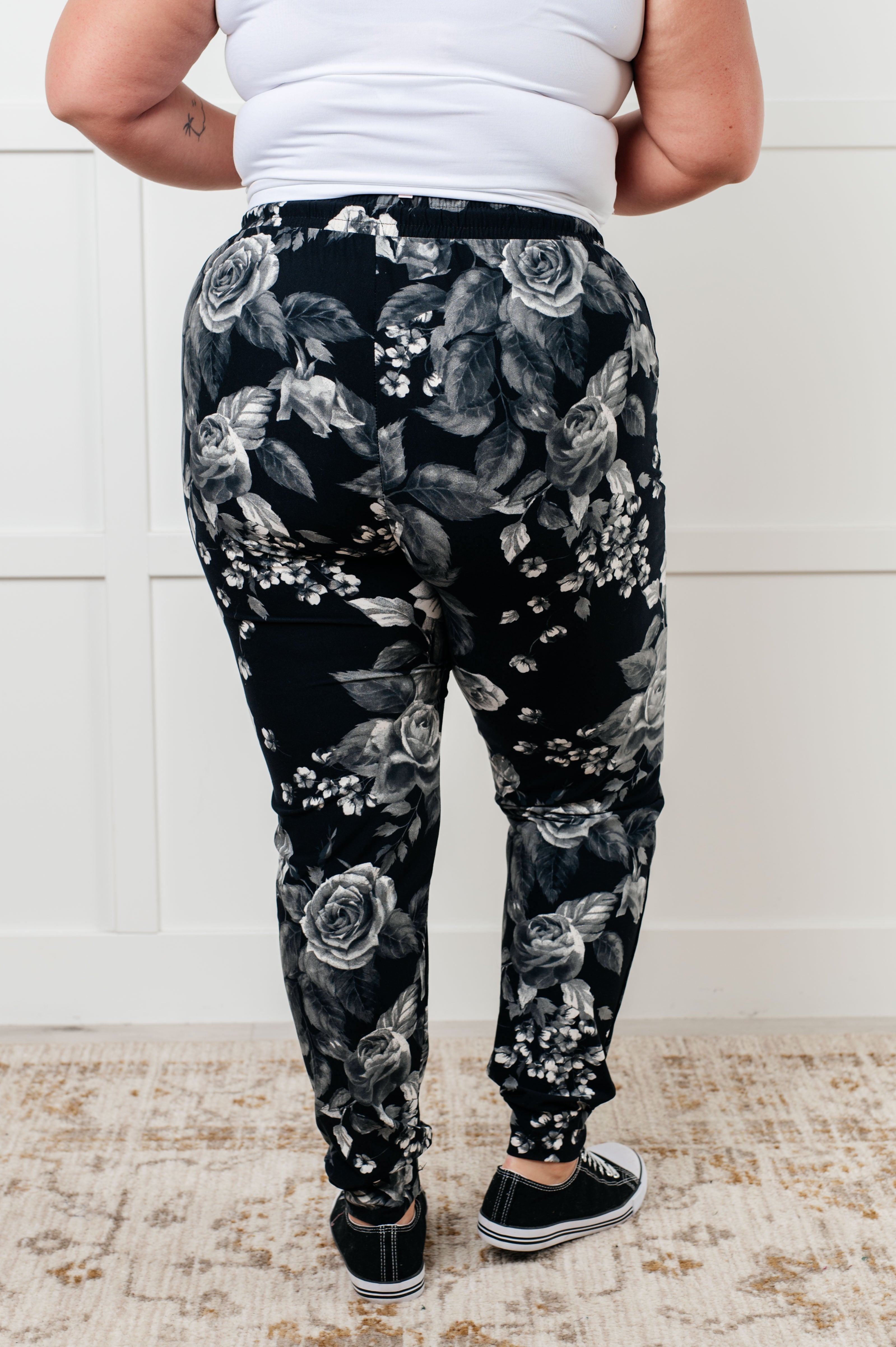 Your New Favorite Joggers in Rose Print Bottoms Ave Shops- Tilden Co.