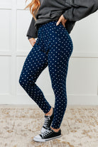 Your New Favorite Joggers in White Polka Dot Bottoms Ave Shops- Tilden Co.