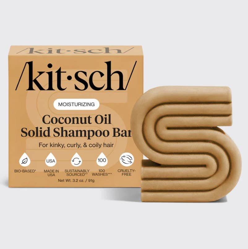 Coconut Oil Shampoo Bar for Dry Damaged Hair KITSCH- Tilden Co.
