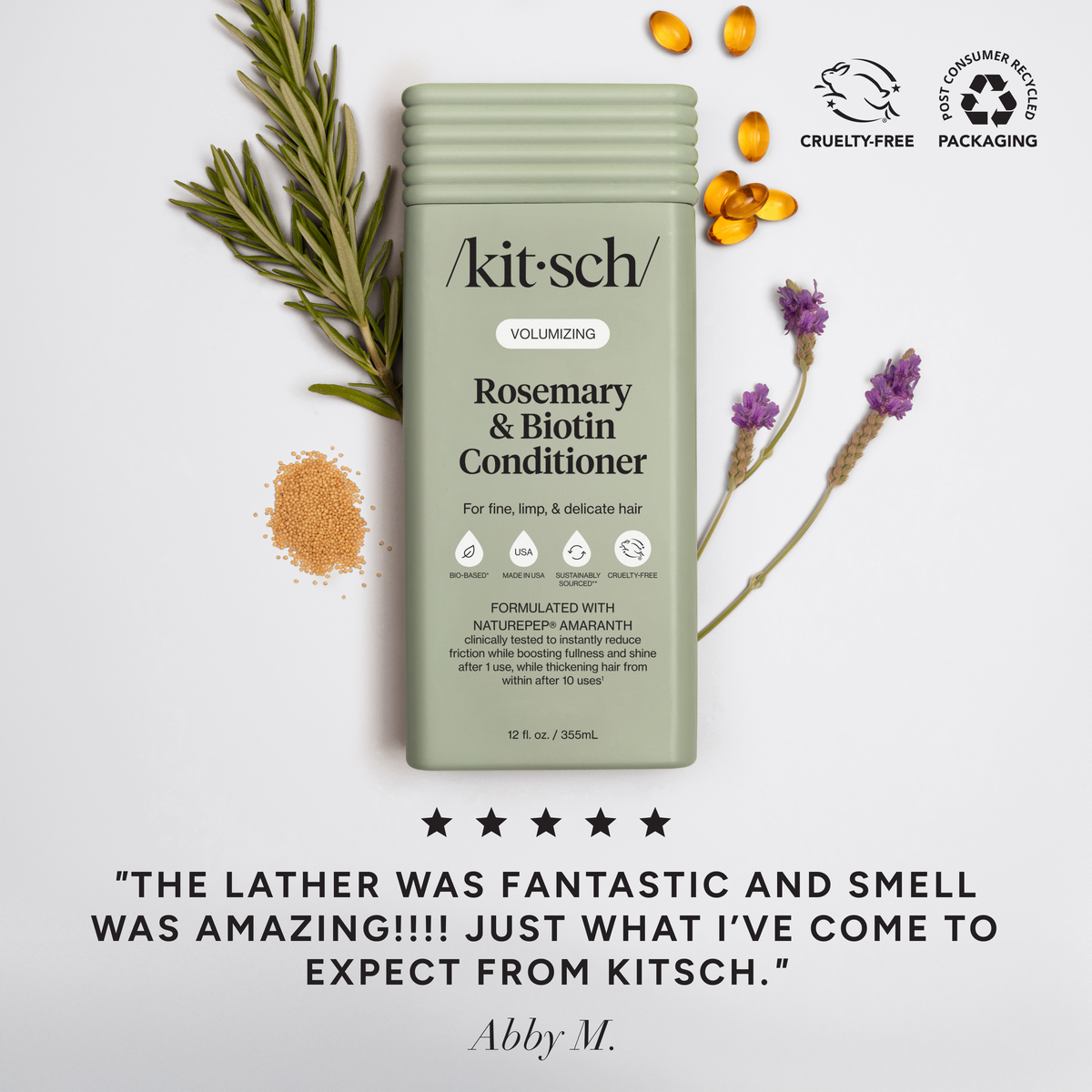 Volumizing Rosemary & Biotin Conditioner KITSCH- Tilden Co.