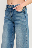Mid Rise Cuffed Jeans Jeans SAIGE DENIM- Tilden Co.