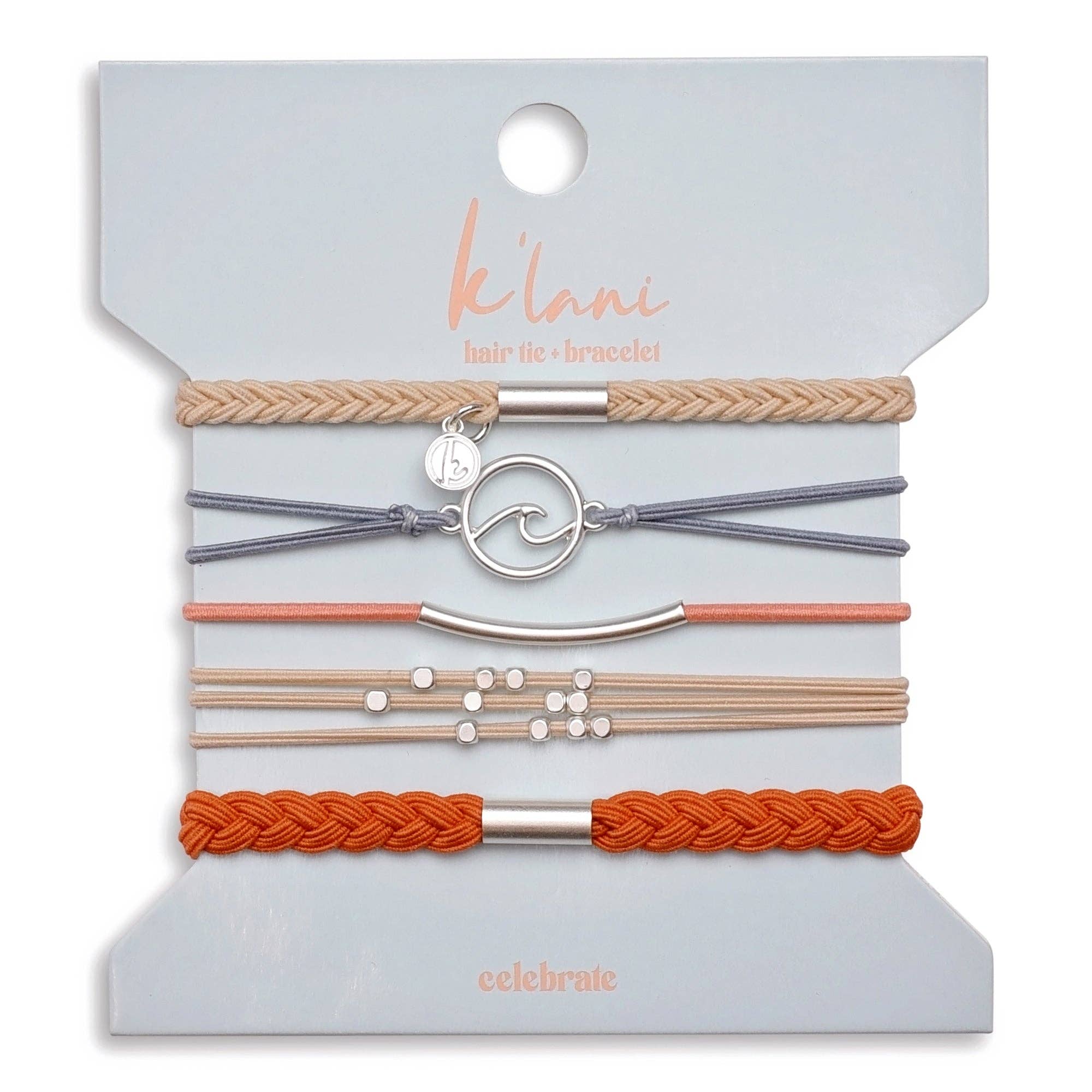 Celebrate Hair Tie Bracelets hair ties K'Lani hair tie bracelets- Tilden Co.