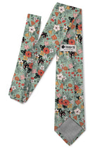 Gwen – Pistachio Green Floral Tie necktie Tough Apparel- Tilden Co.