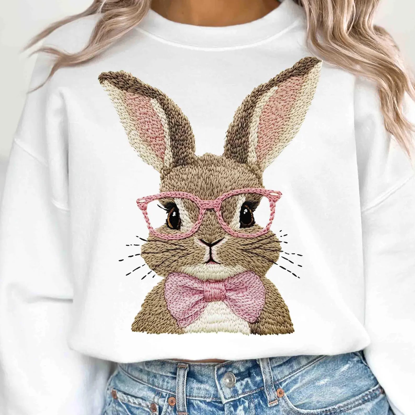 One Smart Bunny Graphic Sweatshirt in Three Colors Womens Ave Shops- Tilden Co.