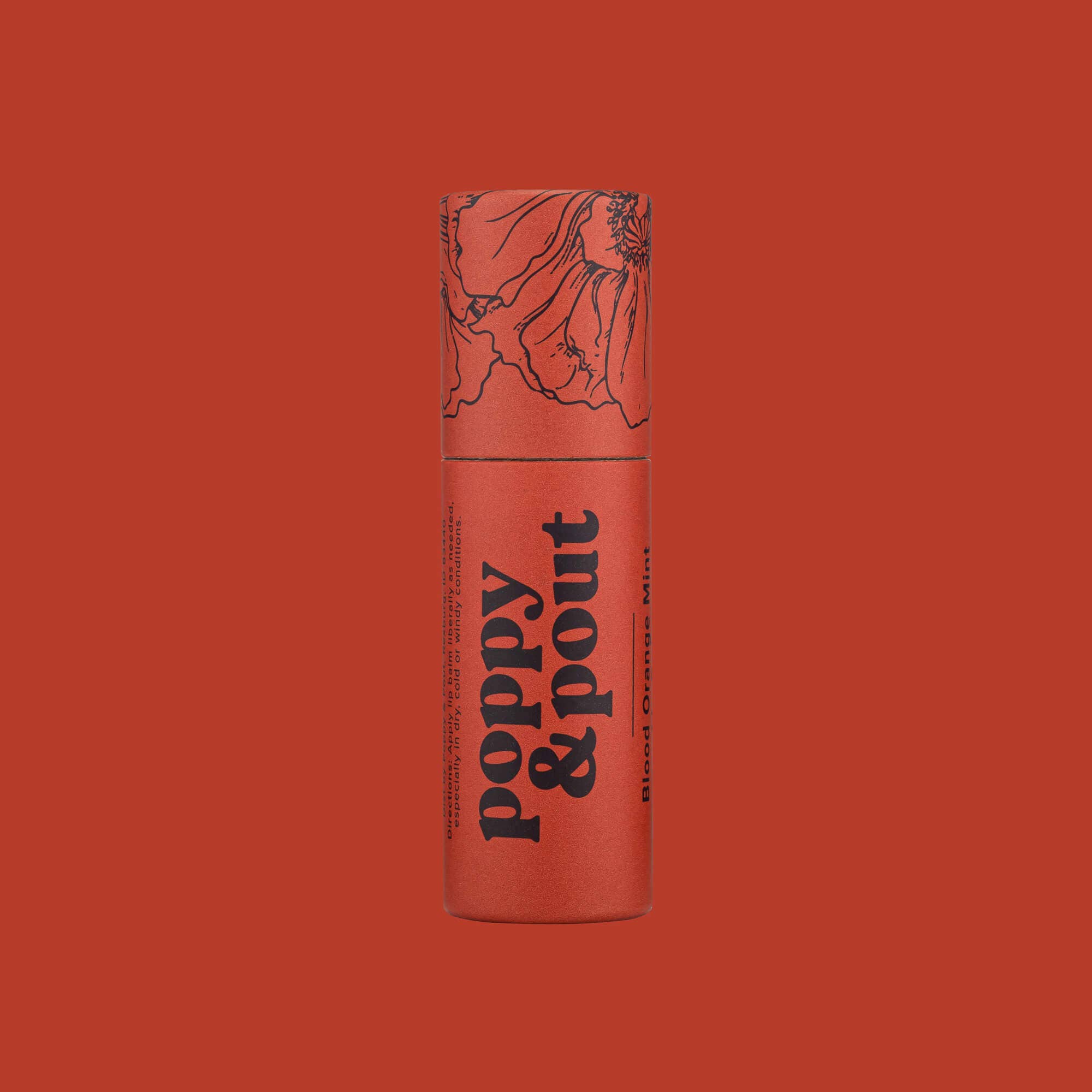 Lip Balm, Blood Orange Mint    lip balm Poppy & Pout- Tilden Co.